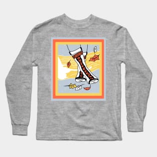 Cozy Socks In Autumn Sweater Weather Long Sleeve T-Shirt